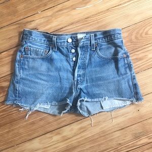Vintage Levi’s 501 cutoff denim shorts